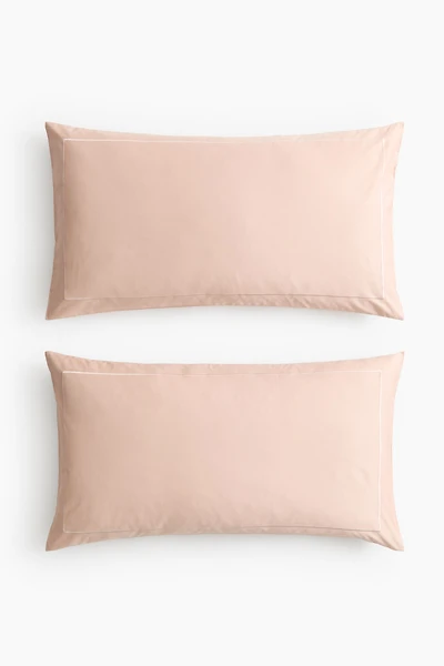 2-Pack Cotton Sateen Pillowcases