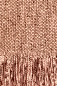Fringed Slub-Weave Throw