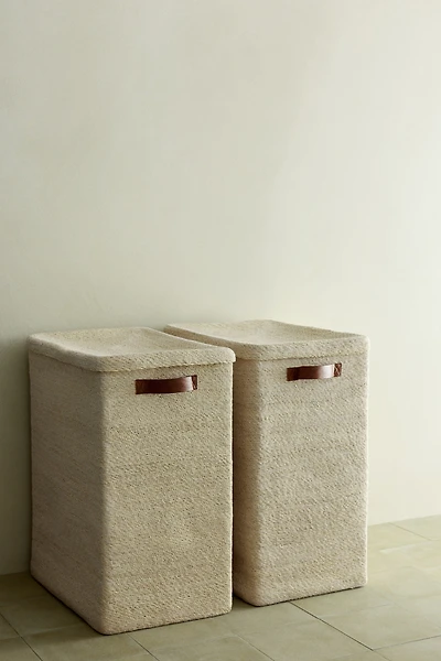 Panier à linge en jonc de mer