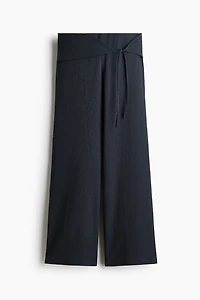 Pantalon en jersey avec détail à nouer