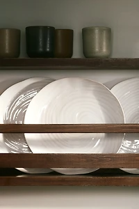 2-Pack Textured Stoneware Dinner Plates