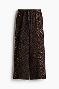 Wide-cut Pull-on Pants