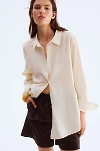 Cotton Shorts with Drawstring