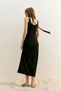 Bodycon Dress with Scarf