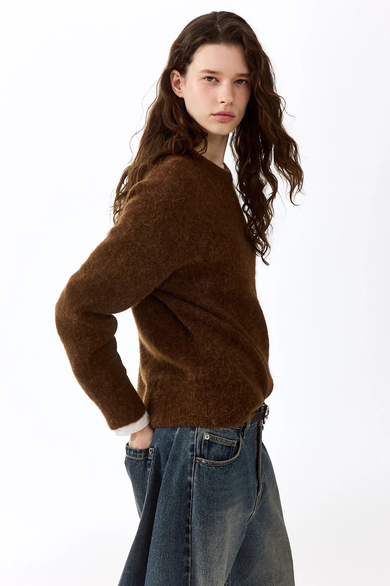 Oversized Alpaca-Blend Sweater