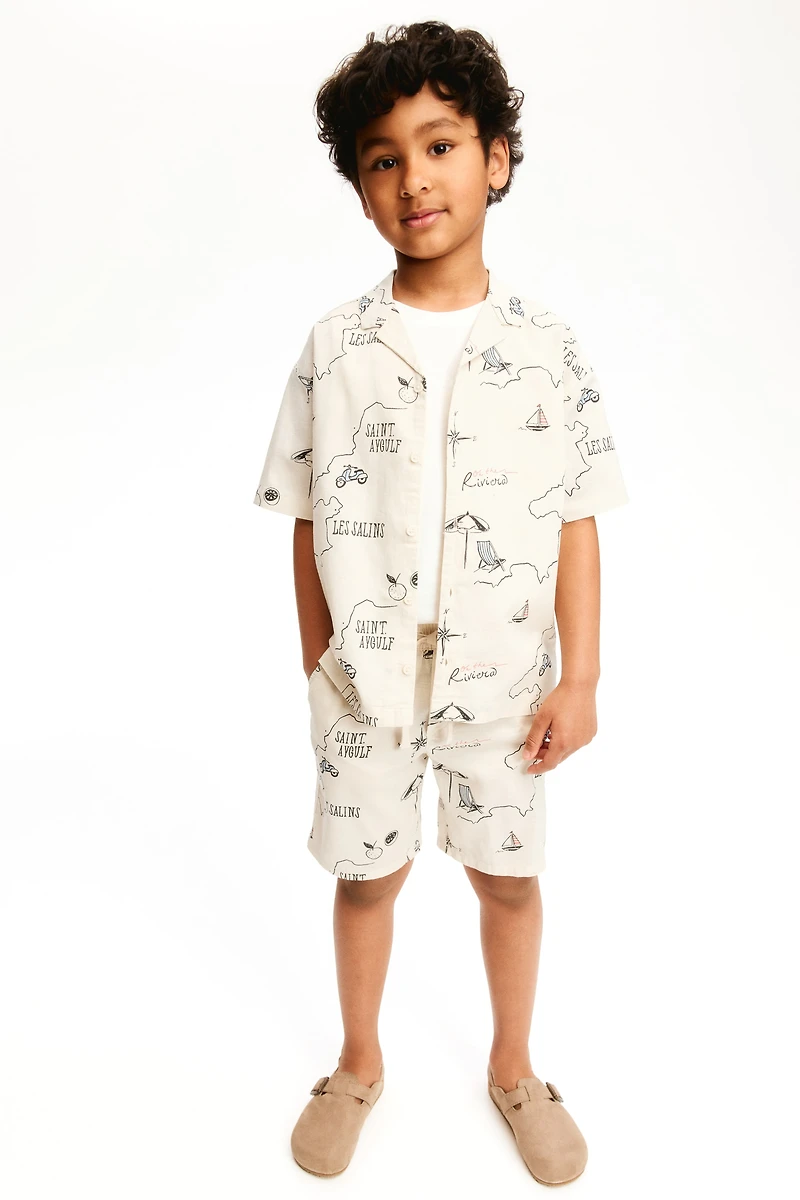 Ensemble imprimé 2 pièces en coton