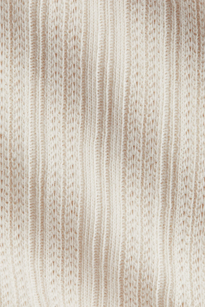 Haut côtelé avec col cheminée