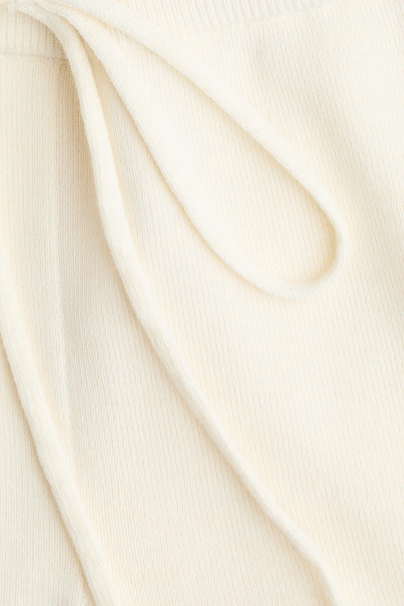 Fine-Knit Drawstring Shorts
