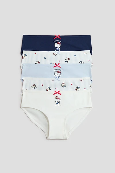 Lot de 5 culottes imprimées en coton