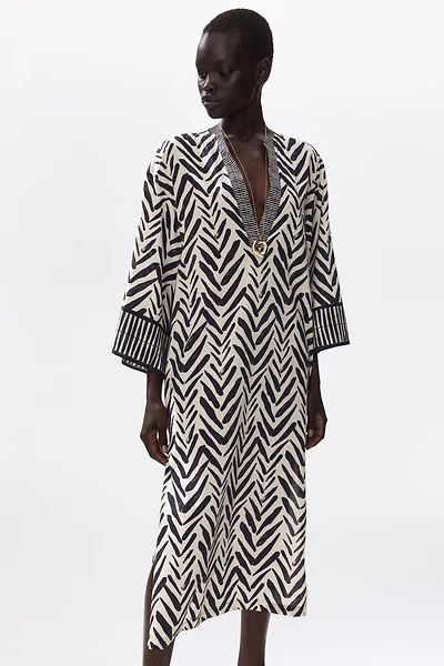 Tie-Belt Tunic Dress