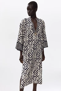 Tie-Belt Tunic Dress