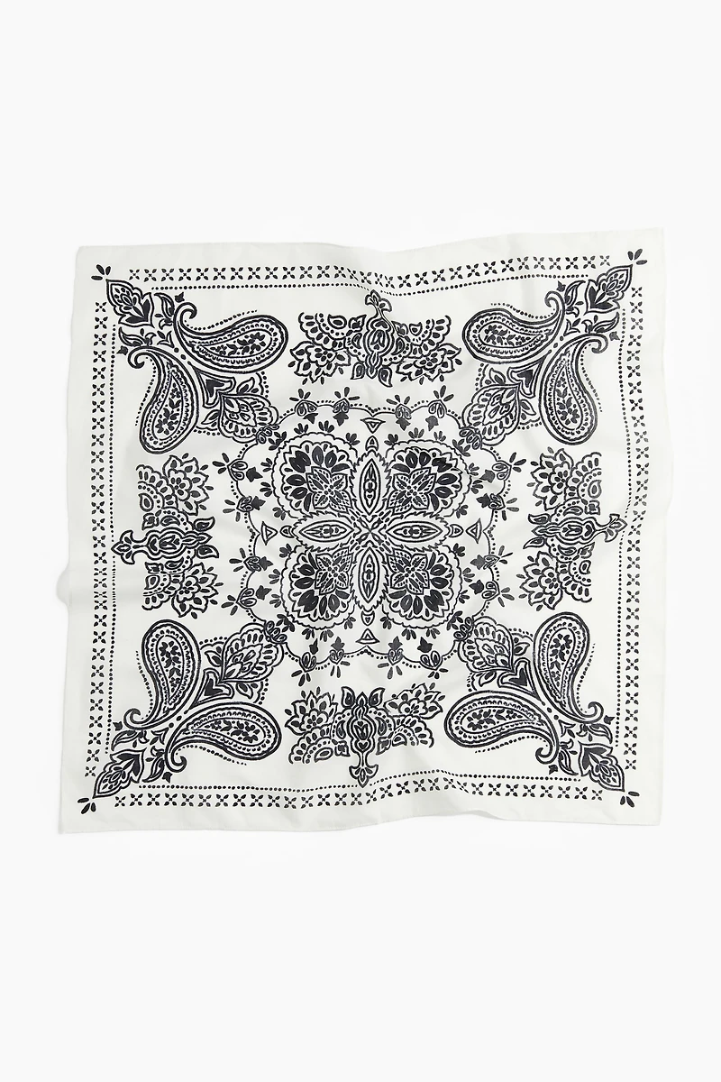 Patterned Cotton Scarf
