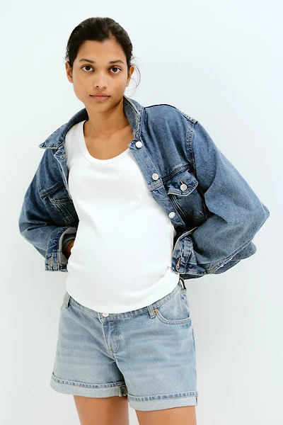 MAMA Denim Shorts