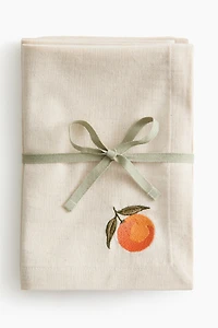 4-Pack Embroidered-Detail Linen-blend Napkins