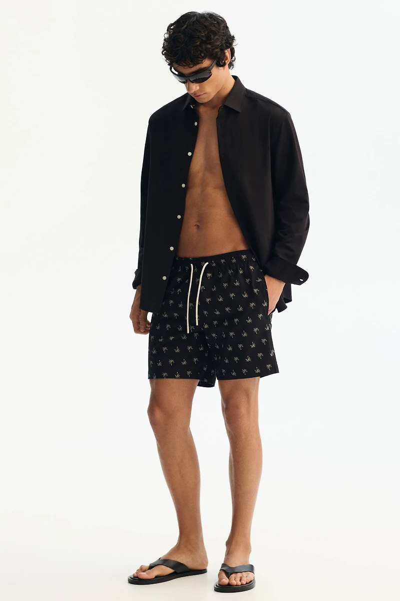 Seersucker Swim Shorts