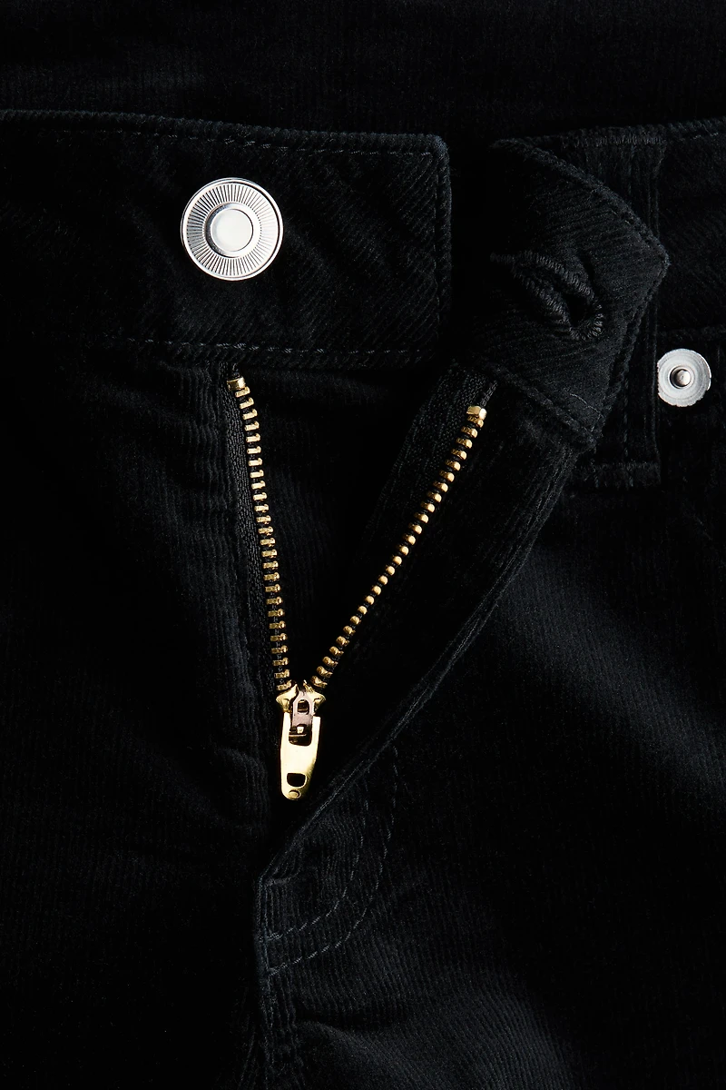 Pantalon évasé en velours côtelé