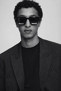 Relaxed-Fit Double-Breasted Jacket