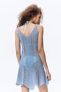Crochet-Look Dress