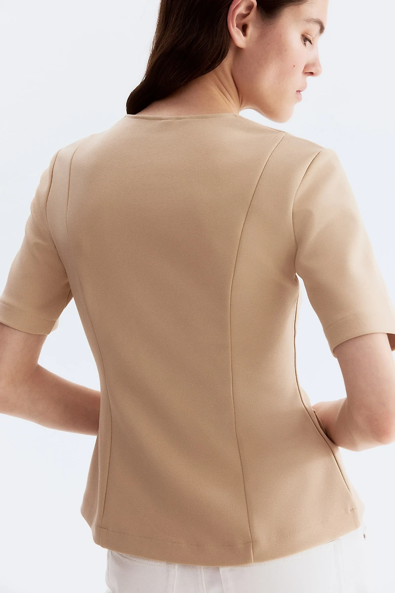 Short-Sleeved Cardigan