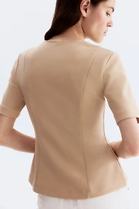 Short-Sleeved Cardigan