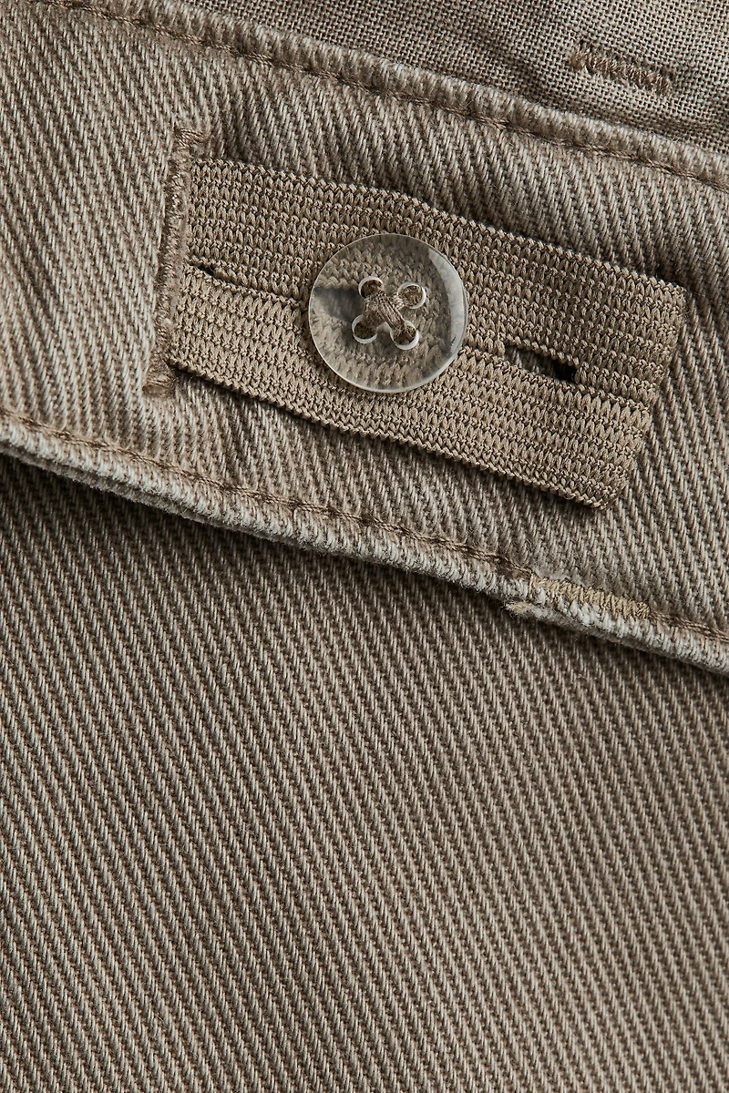 Short ample en sergé