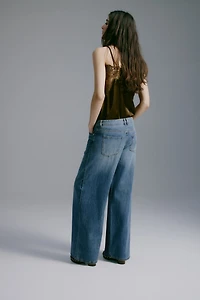 Wide-Leg Regular Waist Jeans