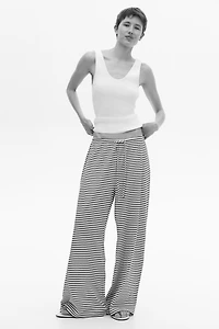 Ribbed Drawstring Pants
