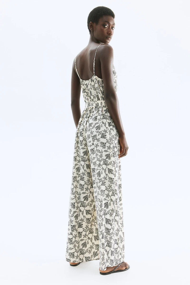 Tie-Belt Jumpsuit