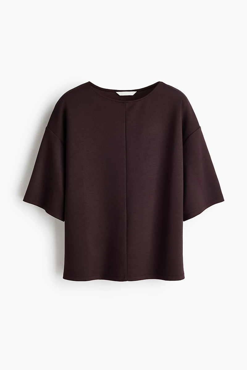 Boxy jersey top