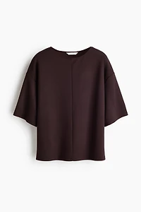 Boxy jersey top