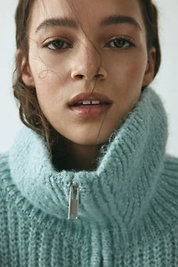 Cardigan with Zipper