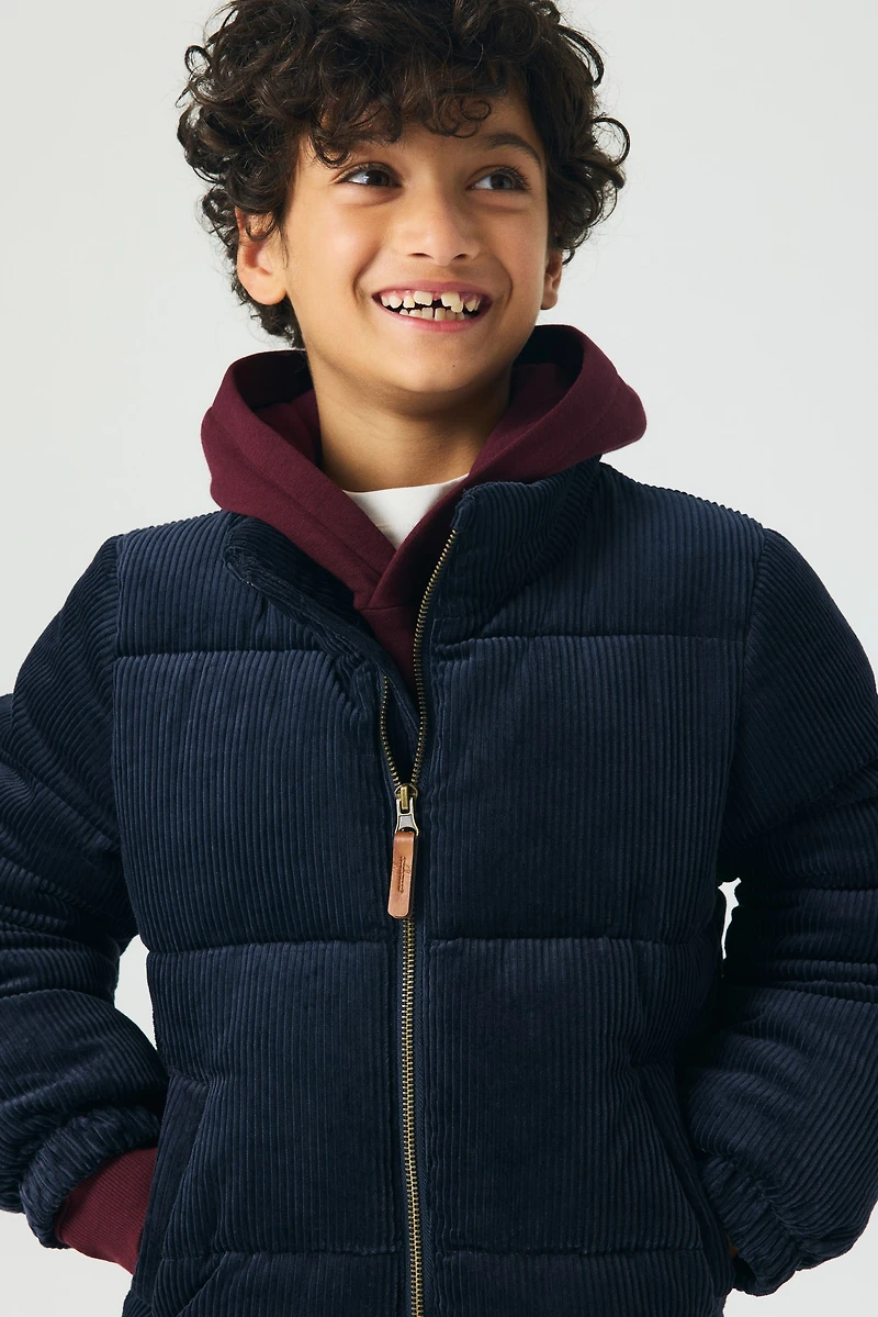 Corduroy Puffer Jacket