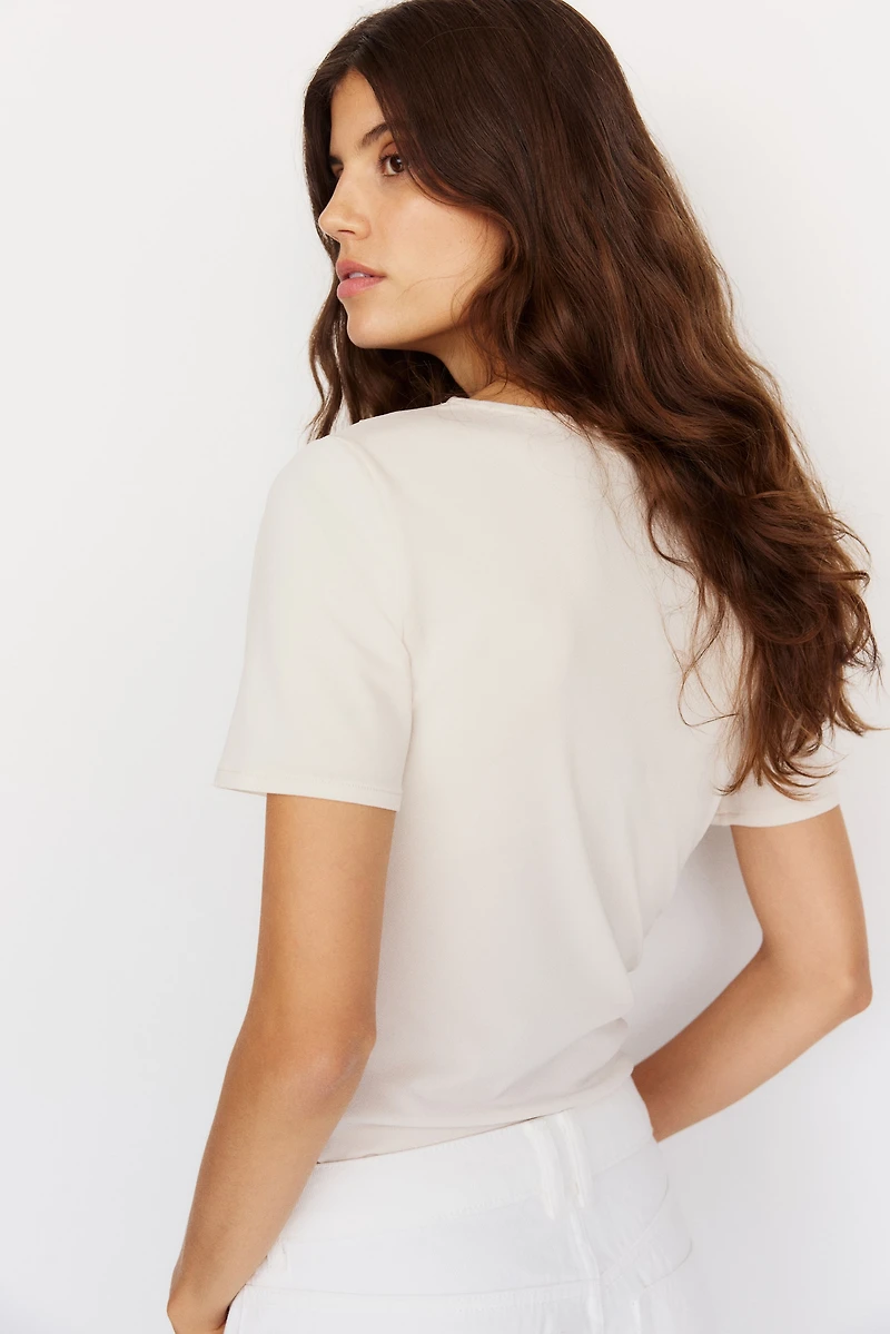 MAMA Haut d'allaitement à effet drapé