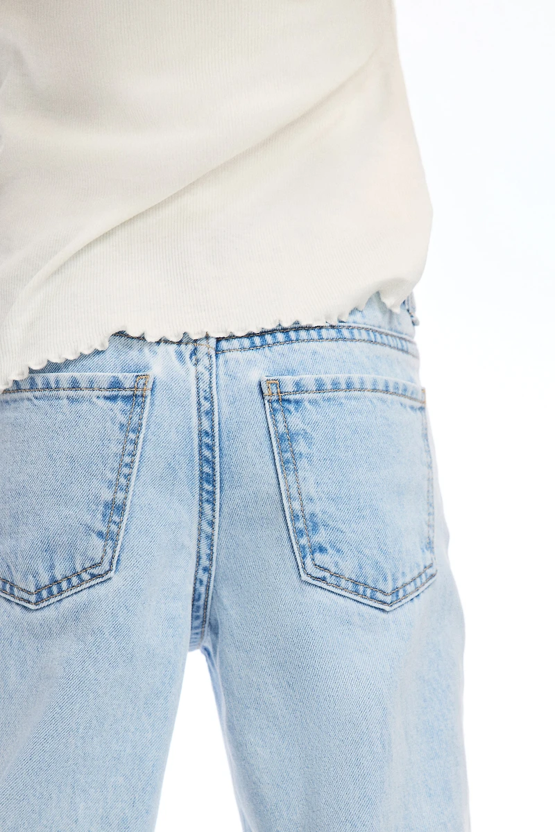 Jean à jambes larges avec motifs