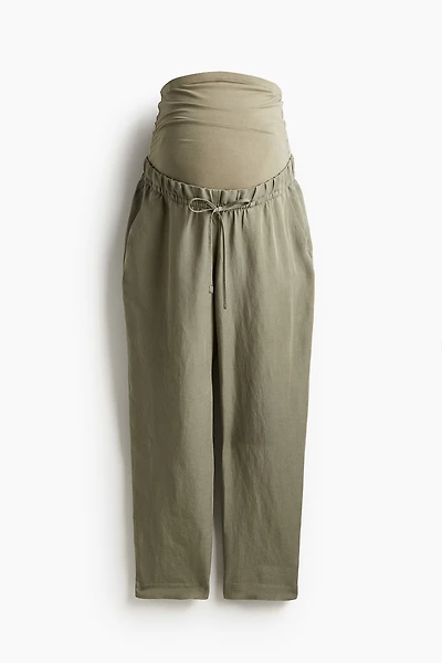 MAMA Pantalon en lin mélangé
