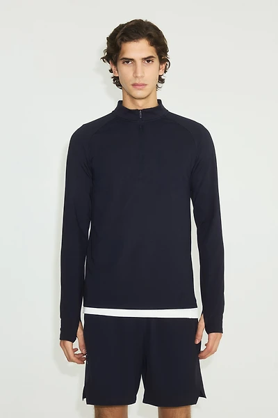 Mid-Layer Half-Zip Sports Shirt with ThermoMove™