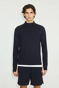 Mid-Layer Half-Zip Sports Shirt with ThermoMove™