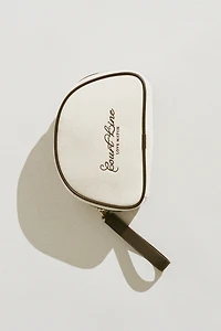 Makeup Bag with Embroidered Motif