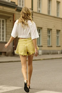 Chemise courte et imprimée