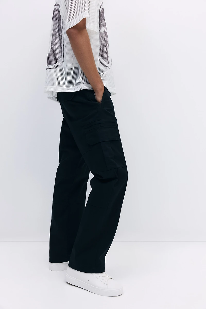 Regular-Fit Twill Cargo Pants