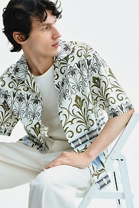 Relaxed-Fit Patterned Resort Shirt