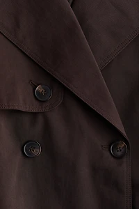 Short Tie-Belt Trench Coat