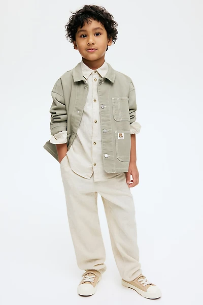 Pantalon en lin mélangé