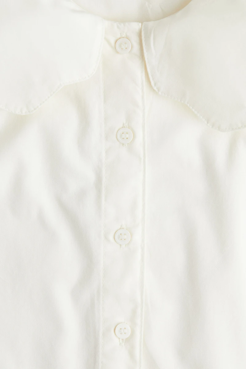 Chemisier en coton avec col