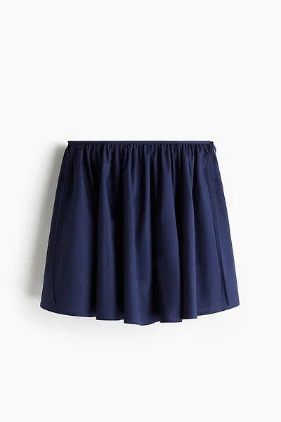 Tie-Detail Mini Circle Skirt