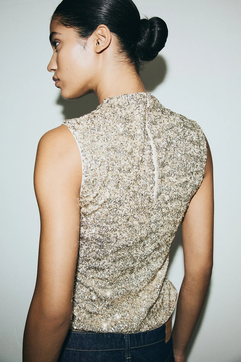 Haut à sequins