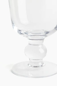 Footed Glass Vase