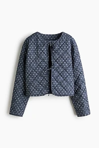 Veste matelassée avec fermeture à nouer