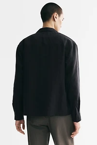 Chemise décontractée avec col cubain
