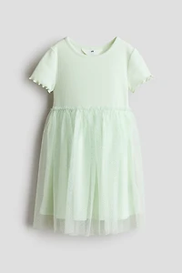 Dress with Tulle Skirt